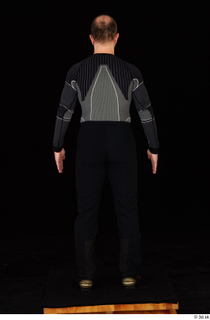 George black thermal underwear clothing standing whole body 0005.jpg